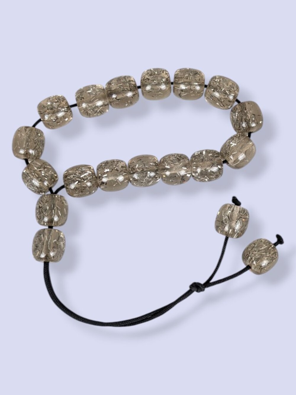 Clear Metallic Confetti Prayer Beads - Picture 1 of 5